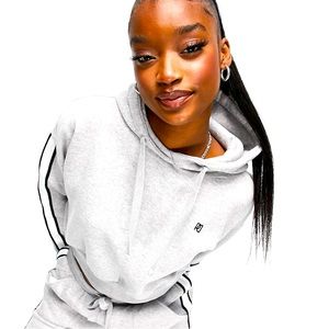 Pindydoll size 10 grey cropped hoodie . Only worn once like new